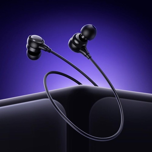 Навушники HOCO Benevolent universal earphones with microphone M116 |1.2M, lightning| black