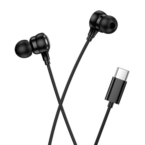 Навушники HOCO Benevolent universal digital earphones with microphone M116 |1.2m, Type-C| black