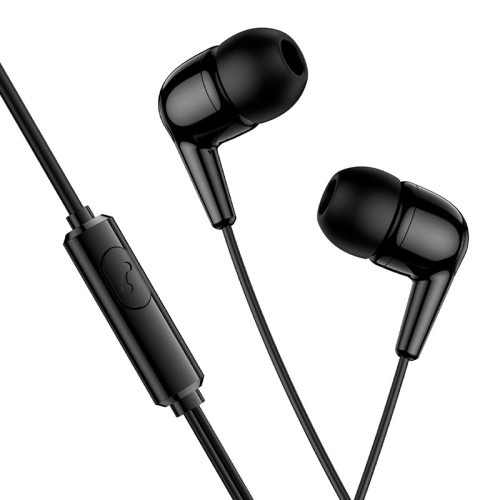Навушники HOCO Enjoy universal digital earphones with microphone Type-C M97 |1.2M, Wire control| black