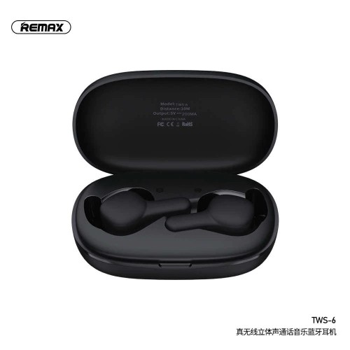 Навушники Bluetooth REMAX True TWS - 6 Hi-Fi |BT5.0, 4hours| white