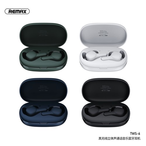 Навушники Bluetooth REMAX True TWS - 6 Hi-Fi |BT5.0, 4hours| white