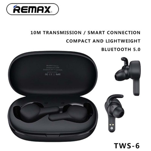 Навушники Bluetooth REMAX True TWS - 6 Hi-Fi |BT5.0, 4hours| white