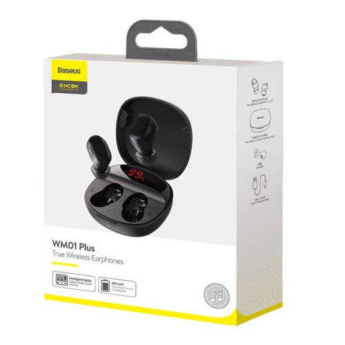 Навушники Bluetooth BASEUS Encok True Wireless Earphones WM01 Plus (NGWM01P-04) white