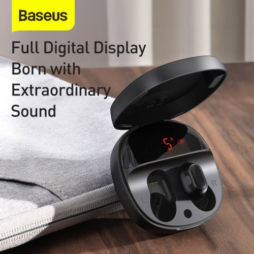 Навушники Bluetooth BASEUS Encok True Wireless Earphones WM01 Plus (NGWM01P-04) white