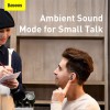 Навушники Bluetooth BASEUS SIMU ANC True Wireless Earphones S2 |42/480mAh, 6/24Hours| (NGS2-02) grey