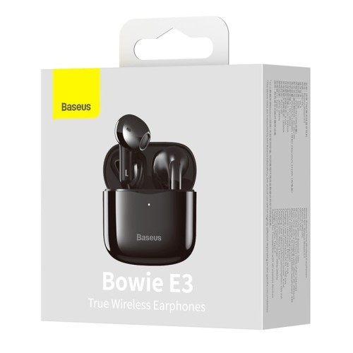 Навушники Bluetooth BASEUS True Wireless Earphones Bowie E3 IP64 |BT5.0, 35/300mAh, 5H, Location, OTA| (NGTW080001) white