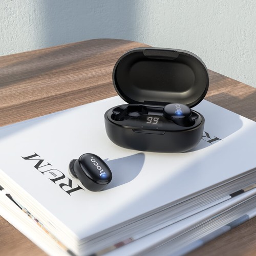 Навушники Bluetooth HOCO Melody true wireless BT headset EW11 |BT5.1, 40/300mAh, 5h| black