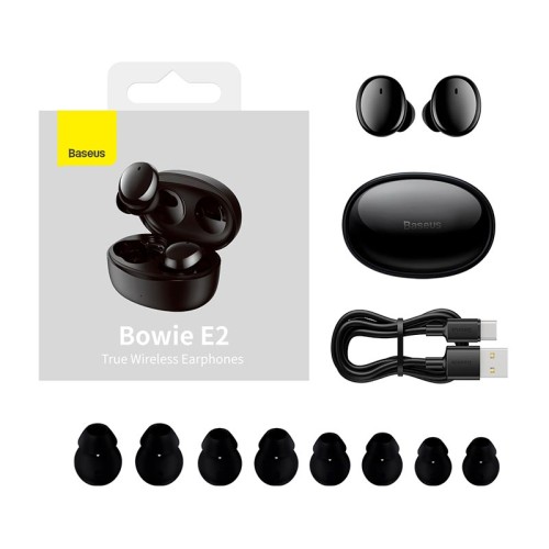 Навушники Baseus True Wireless Earphones Bowie E2 |BT5.2, 40/300mAh, 5H, Location, OTA| (NGTW090001) white