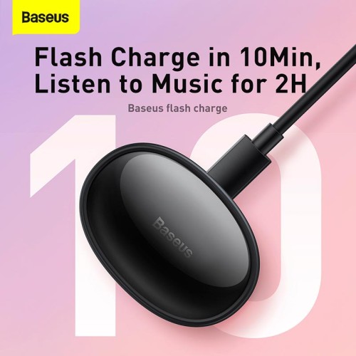 Навушники Baseus True Wireless Earphones Bowie E2 |BT5.2, 40/300mAh, 5H, Location, OTA| (NGTW090001) white