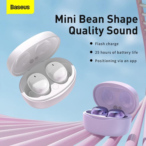 Навушники Baseus True Wireless Earphones Bowie E2 |BT5.2, 40/300mAh, 5H, Location, OTA| (NGTW090001) black