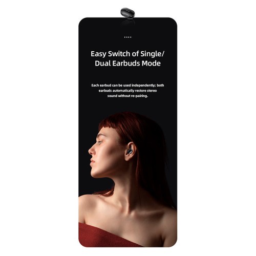 Навушники Bluetooth USAMS TWS Earbuds LX08 |BT5.0, 30/300mAh, 4h| black