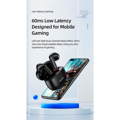 Навушники Bluetooth USAMS TWS NX10 |BT5.2, 35/320mAh, 5h| white