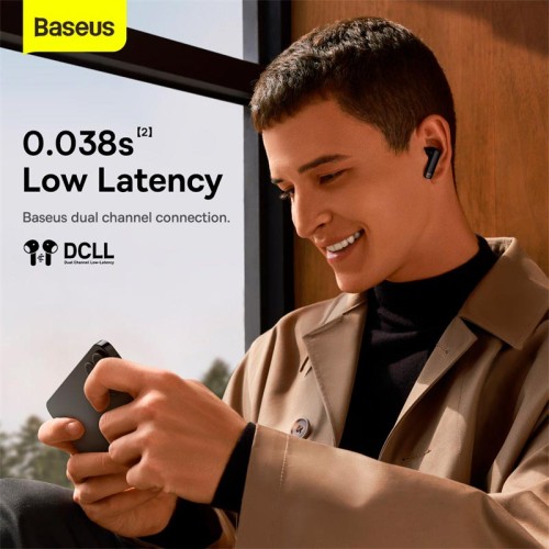 Навушники BASEUS True Wireless Earphones Bowie E9 |BT5.3, 40/400mAh, 5h| (NGTW120002) white