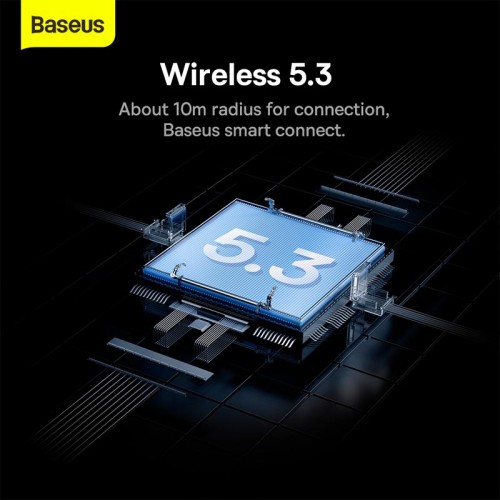 Навушники BASEUS True Wireless Earphones Bowie E9 |BT5.3, 40/400mAh, 5h| (NGTW120002) white