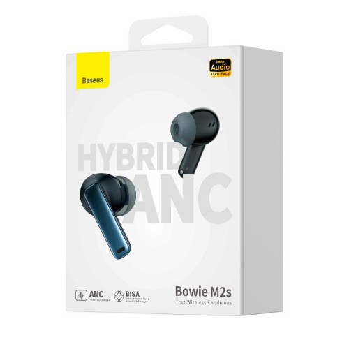 Навушники Baseus Bowie M2s True Wireless Earphones |BT5.3, 30/400mAh, 7h| (NGTW350101) black