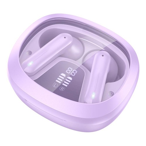Навушники HOCO Shadow true wireless BT headset EQ6 |BT5.3, 40/320mAh, 7h| Milky white
