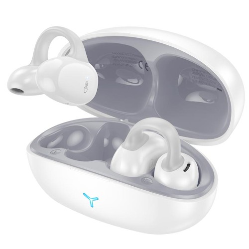 Навушники HOCO Auspicious clip-on true wireless BT headset EW57 |BT5.3, 70/450mAh, 11h| white