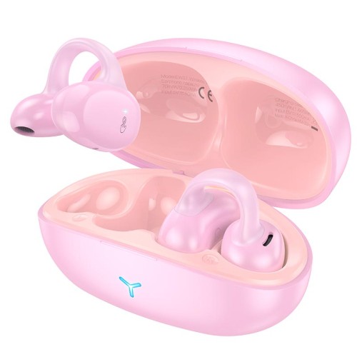 Навушники HOCO Auspicious clip-on true wireless BT headset EW57 |BT5.3, 70/450mAh, 11h| pink