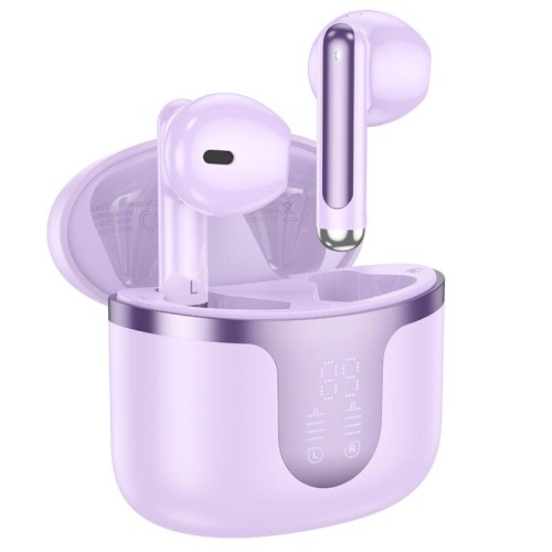 Навушники HOCO Snowflake true wireless BT headset EQ7 |BT5.3, 40/300mAh, 7h| Milky white