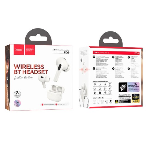 Навушники HOCO Duke true wireless BT headset EQ9 |BT5.3, 7/28h| black