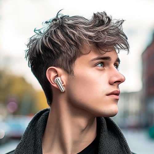 Навушники HOCO Pacifico true wireless BT headset EQ11 |BT5.3, 7/35h| Milky white
