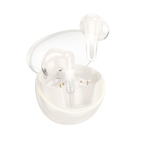 Навушники HOCO Magic true wireless BT headset EW202 |BT5.4, 35/350mAh, 6h, ipx4| Milky white