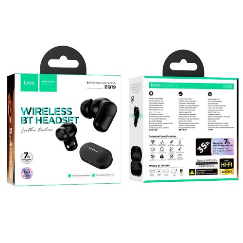 Навушники HOCO Duke V true wireless BT headset EQ19 |BT5.4, 40/400mAh, 7h| purple