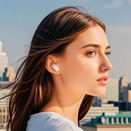 Навушники HOCO Rhyme true wireless ANC+ENC noise reduction BT headset EQ20 |BT5.4, 40/400mAh, 6-7h| black