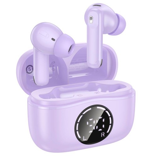 Навушники HOCO Singer true wireless ANC+ENC noise reduction BT headset EQ22 |BT5.4, 40/400mAh, 6-7h| purple