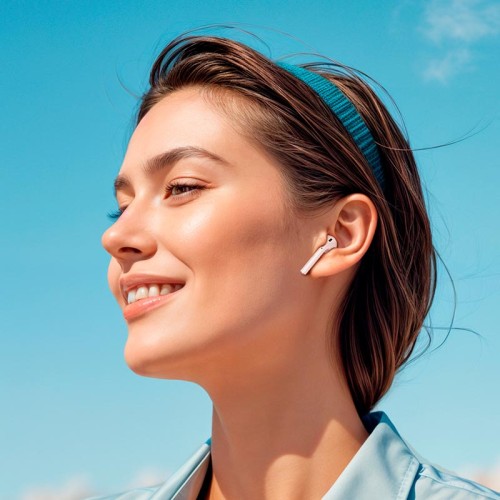 Навушники HOCO Magnificent true wireless touch screen BT headset EW80 |BT5.4, 30/300mAh, 4h| white