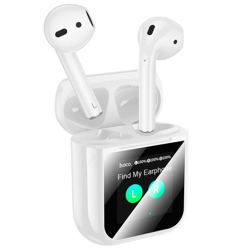 Навушники HOCO Magnificent true wireless touch screen BT headset EW80 |BT5.4, 30/300mAh, 4h| white