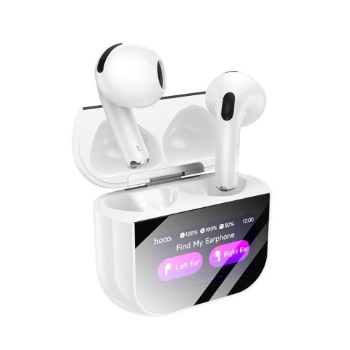 Навушники HOCO Sparkle true wireless touch screen BT headset EW82 |BT5.4, 30/300mAh, 4h| white