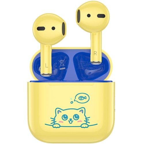 Навушники HOCO Friendly true wireless children BT headset EW112 |BT5.4, 30/250mAh, 4h| yellow