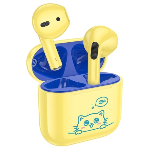 Навушники HOCO Friendly true wireless children BT headset EW112 |BT5.4, 30/250mAh, 4h| yellow