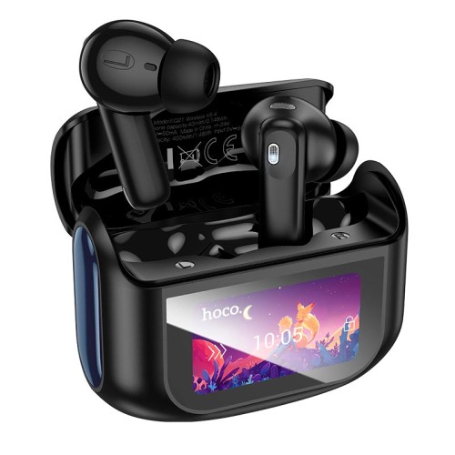 Навушники HOCO Sandy true wireless ANC+ENC noise reduction touch screen BT headset EQ21 |BT5.4, 40/400mAh, 7h| white