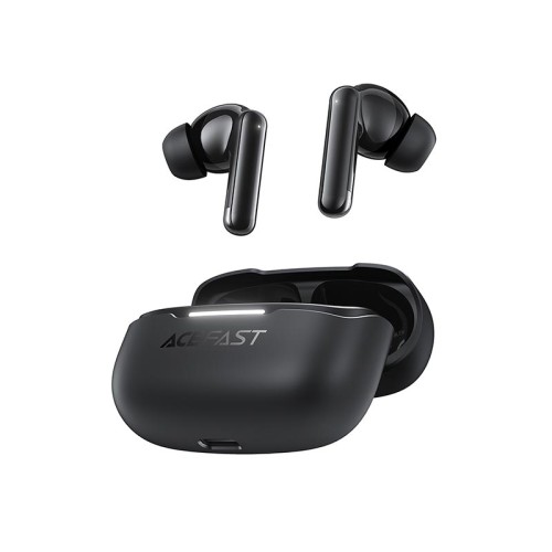 Навушники ACEFAST hybrid noise reduction true wireless earbuds W5 IPX4 |BT5.4, 6/30h, 40/500mAh, ANC| black