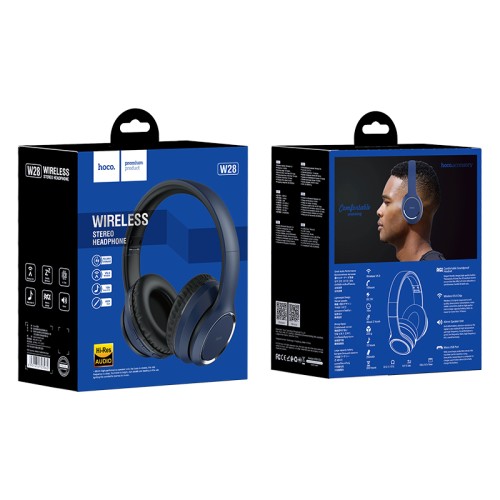 Навушники Bluetooth HOCO Journey Hi-Res W28 blue