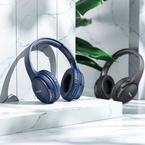 Навушники HOCO Mighty BT headphones W40 |BT5.3, 7H, AUX/TF Card, Type-C| blue