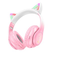 Навушники HOCO Cat ears BT headphones W42 |BT5.3, AUX/TF, 10h| Cherry blossom
