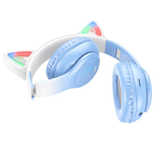 Навушники HOCO Cat ears BT headphones W42 |BT5.3, AUX/TF, 10h| Cherry blossom