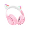 Навушники HOCO Cat ears BT headphones W42 |BT5.3, AUX/TF, 10h| Purple grape