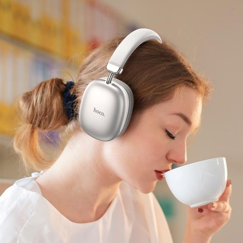 Навушники HOCO wireless headphones W35 |BT5.3, AUX/TF, 40h| silver
