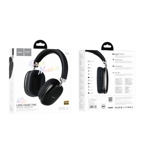 Навушники HOCO wireless headphones W35 |BT5.3, AUX/TF, 40h| silver