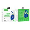 Навушники HOCO Adventure BT headphones W43 |BT5.3, AUX/TF, 25h, Touch Control| purple
