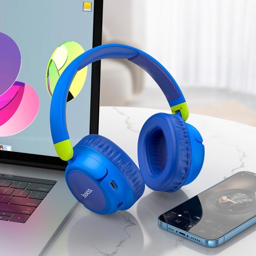 Навушники HOCO Adventure BT headphones W43 |BT5.3, AUX/TF, 25h, Touch Control| purple