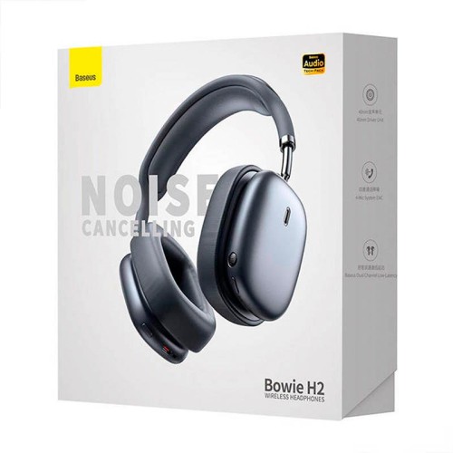 Навушники Baseus Bowie H2 Noise-Cancelling Wireless Headphone (NGTW260013) grey