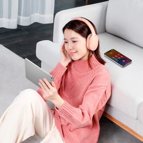 Навушники Baseus Encok Wireless headphone D02 Pro |BT5.3/AUX, 50h| (NGTD010301) pink