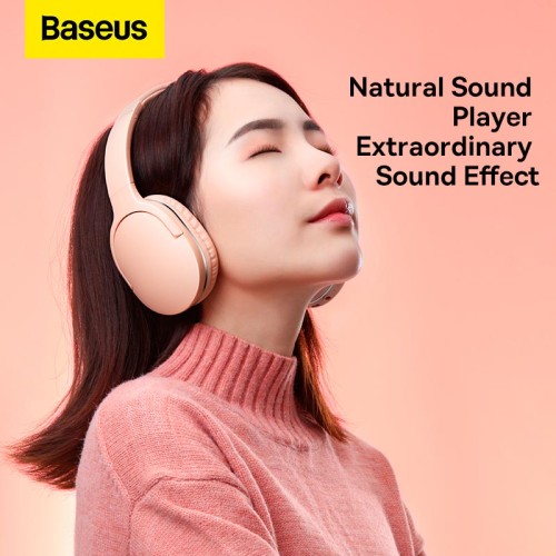 Навушники Baseus Encok Wireless headphone D02 Pro |BT5.3/AUX, 50h| (NGTD010301) pink