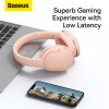 Навушники Baseus Encok Wireless headphone D02 Pro |BT5.3/AUX, 50h| (NGTD010301) pink