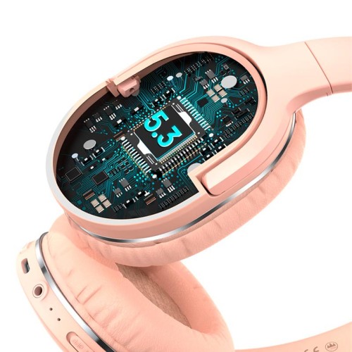 Навушники Baseus Encok Wireless headphone D02 Pro |BT5.3/AUX, 50h| (NGTD010301) pink